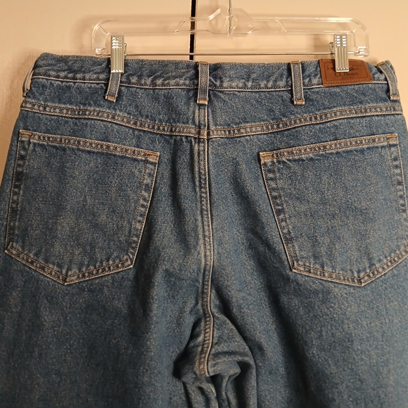 L.L. Bean Relaxed Fit Mens 38x34 Blue Fleece Lined Jeans (0588A2) - Picture 4 of 9